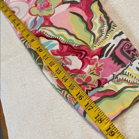 Erin London jacket button down multicolor long sleeve pockets stretchy Sz large - Picture 6 of 10